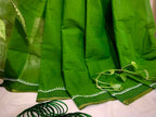 তৃণ (Trino) - Green Cotton Hand Block Print Saree